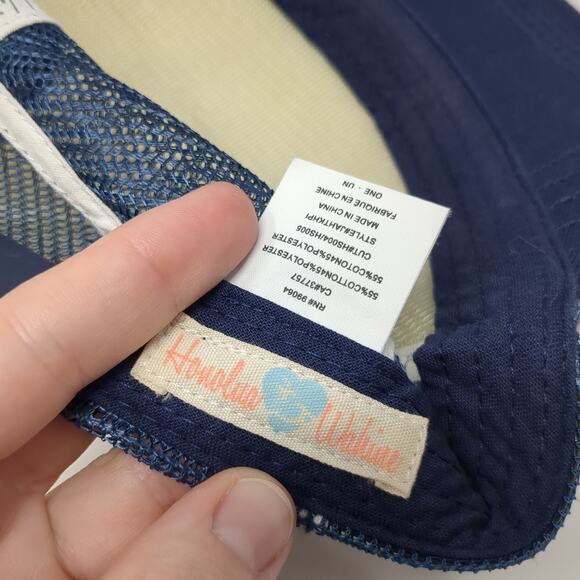 Aloha Snapback Trucker Hat Blue One Size Adjustable Lightweight Honolua Wahine - Picture 10 of 10